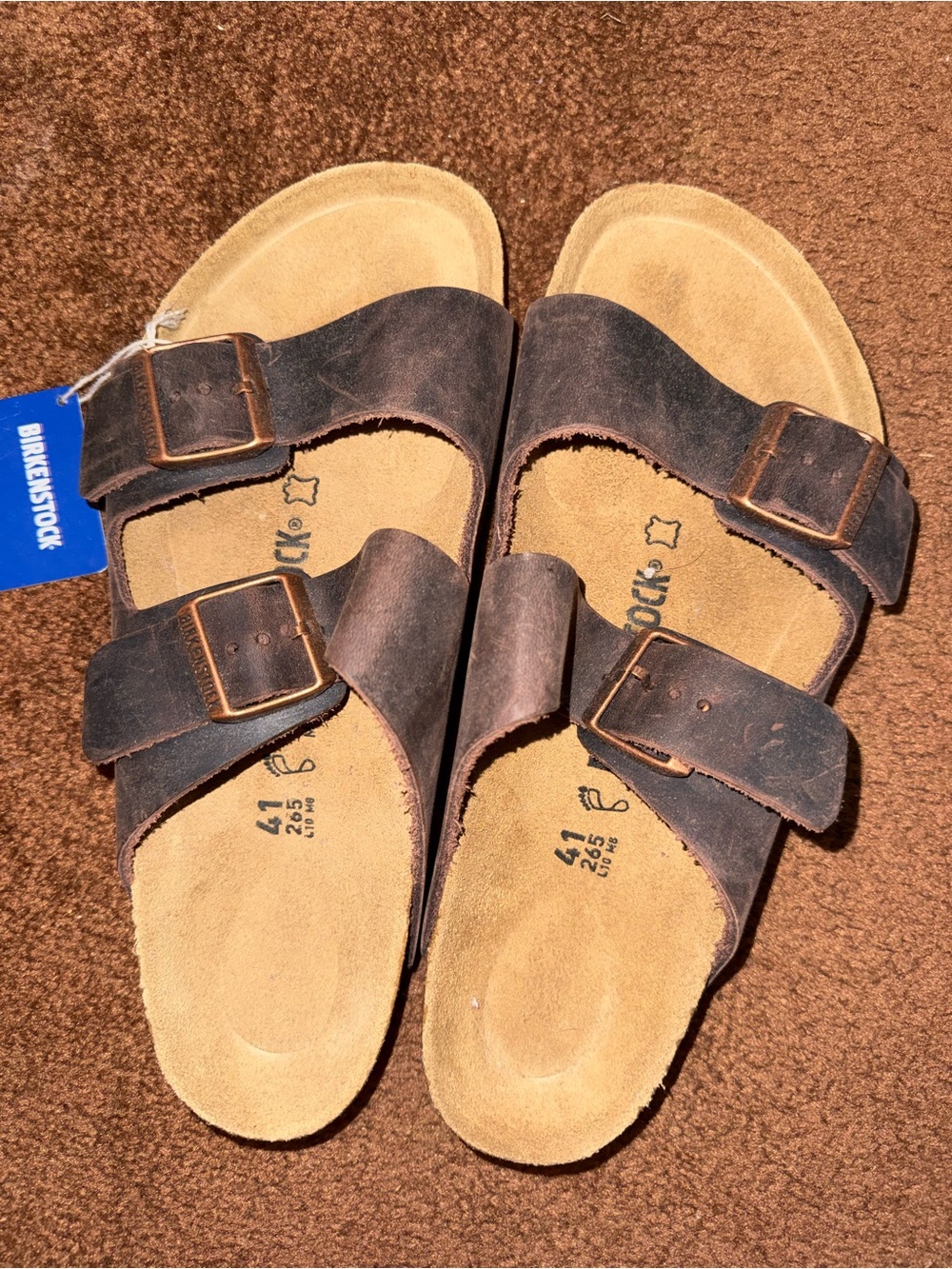 Birkenstock Brown Leather Sandals